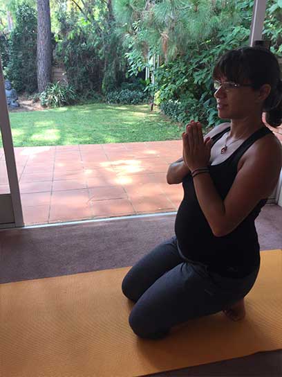 pregnancy yoga pose 2